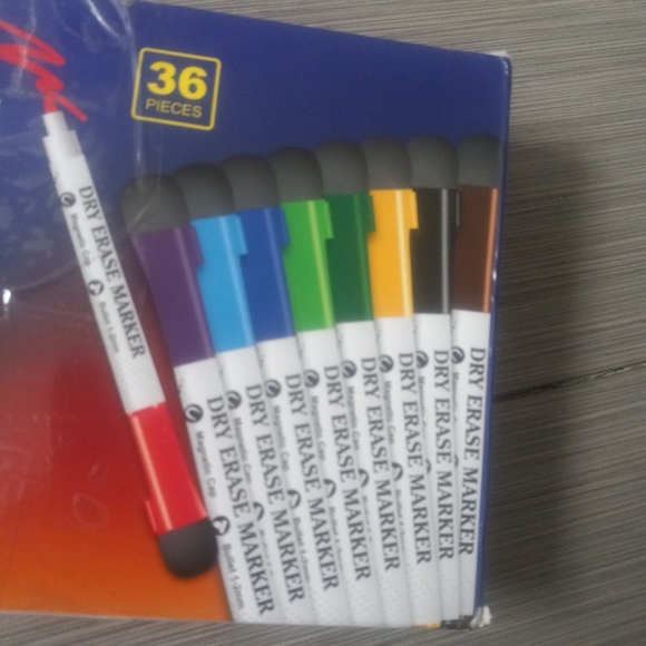 36 Expo Markers Dry Erase Markers Chisel Tip Black, Blue, Red, Purple, Green - Picture 2 of 11